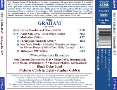 BLACK DYKE BAND / NICHOLAS CHILDS PETER GRAHAM: METROPOLIS 1927 NEW CD