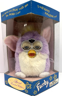 1999 Tiger Furby Limited Edition Spring Easter Purple Lavender New in Box Vintag