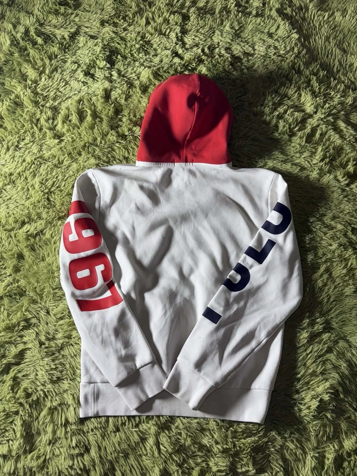 Polo Ralph Lauren USA Color Block Hoodie Size Small!!!! - Image 2 of 4