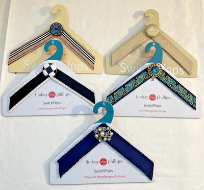 NEW ~ Women's Lindsay-Phillips ~ SwitchFlops Switchable Straps Small Set of 5 