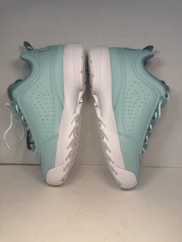 Fila Donna Disruptor 2 PREMIUM Retrò - Taglia 9,5 5XM01763 425 - Blu - NUOVO! - Foto 5 di 7