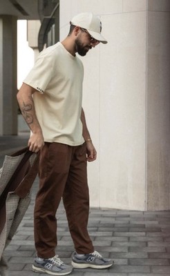 Allora Clothing Gent Trousers - Brown Pleasted Trousers Multiple Sizes Available