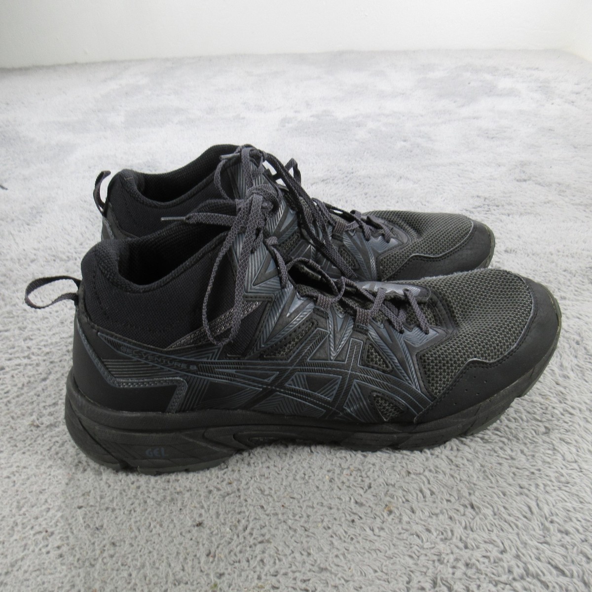 ASICS GEL-Venture 8 Shoes Mens Size 13 Black Trail Running