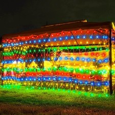 198 LED 9.8ft x 6.6ft Christmas Net Lights, Connectable 8 Lighting Twinkle Modes