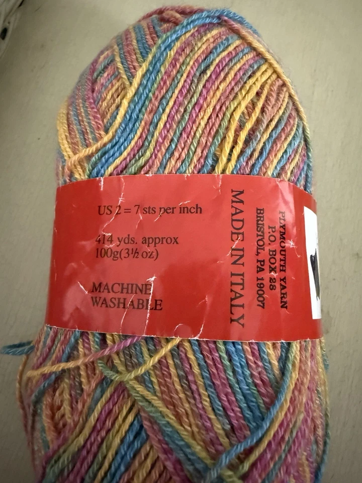 Sockotta Fingering Weight 100g 414 Yds Superwash Cotton Wool Nylon Plymouth Sock - Image 3 of 4