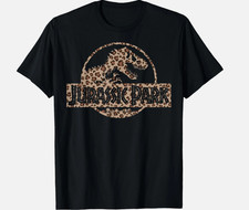 Jurassic Park Cheetah Logo Fill Graphic T-Shirt S-5XL