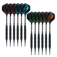 12 Pack Soft Tip Darts, 18 Grams Darts Set for Electronic Dartboard C
