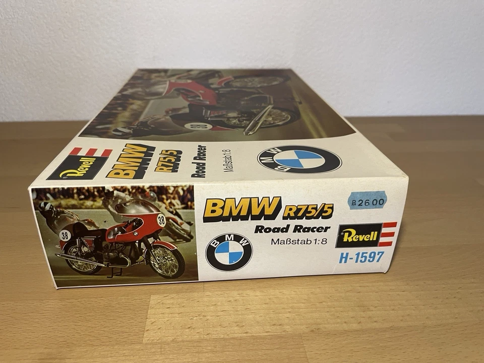 Revell 1/8 BMW R75/5 Road Racer – H-1597 – NEU / NOS – Sehr Selten! OVP - Bild 3 von 4