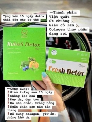 Combo Rubiss Detox Plus Collagen GET 1 Detox Collagen Free- EXP 04/2027