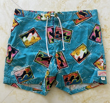 Men s VTG Billabong Board shorts Geometric Multicolor Sz. 36 RARE