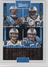 2016 Panini Classics Team Tributes Bronze Cam Newton Greg Olsen Jonathan Stewart