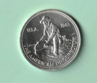 1985 Engelhard 1 oz .999 Silver Prospector Eagle Reverse