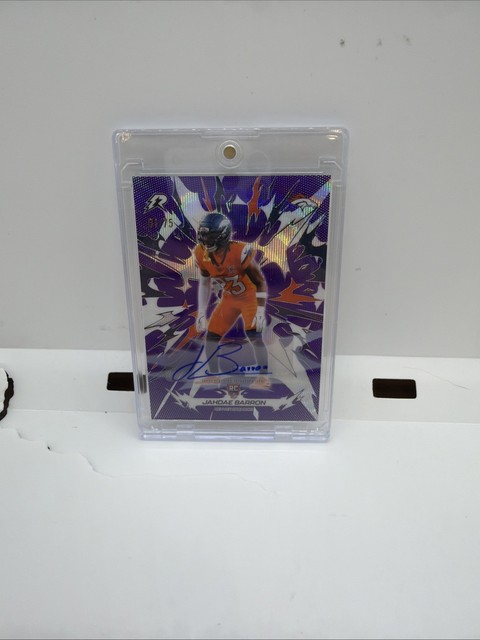 2025 Topps Resurgence Jahdae Barron Purple Surge Broncos #127 Auto 1/75 RC SP!