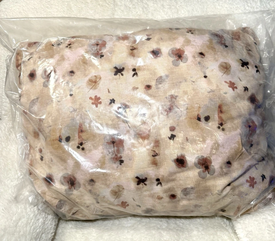 Almohada decorativa de peso pesado King Euro lumbar floral prensada - Casaluna Foto 4 de 4