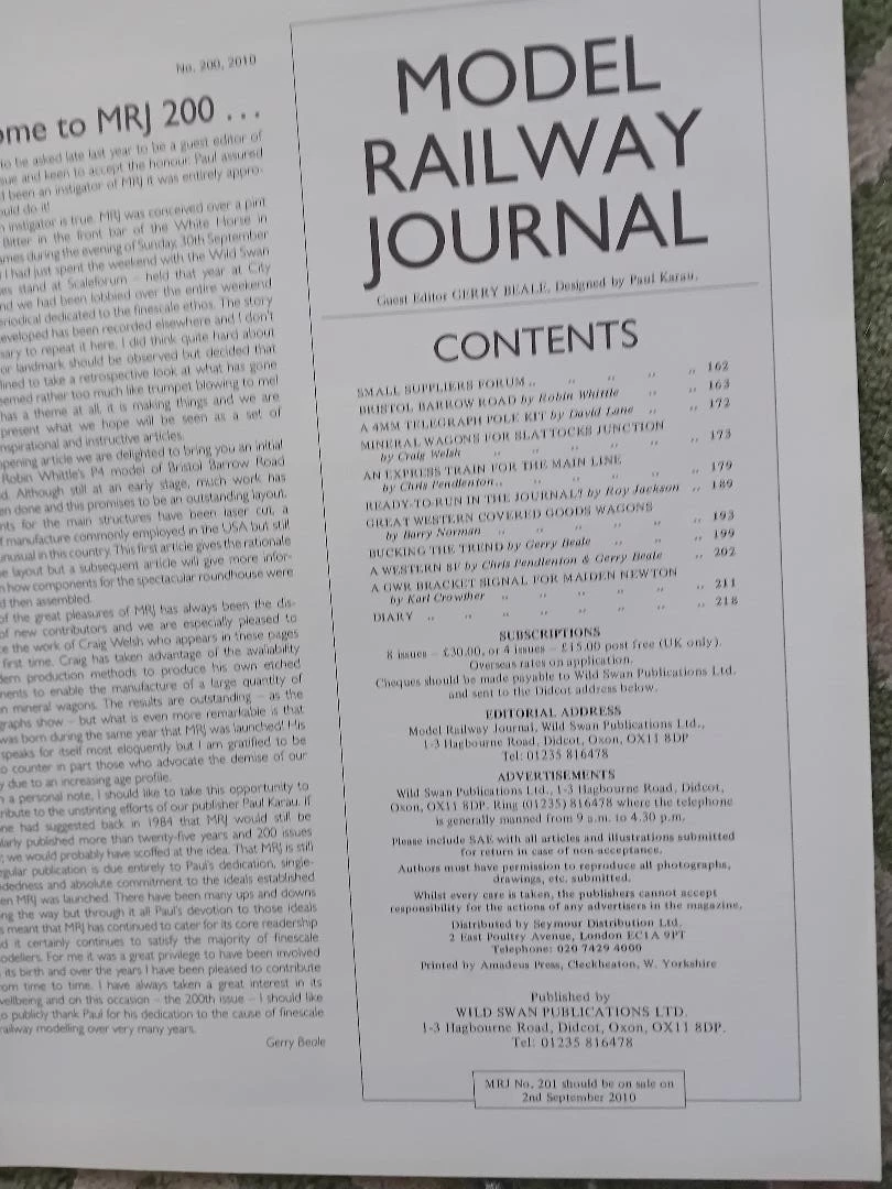 Konvolut sechs Modelleisenbahn Journal Zeitschriften 200-205 2010-2011