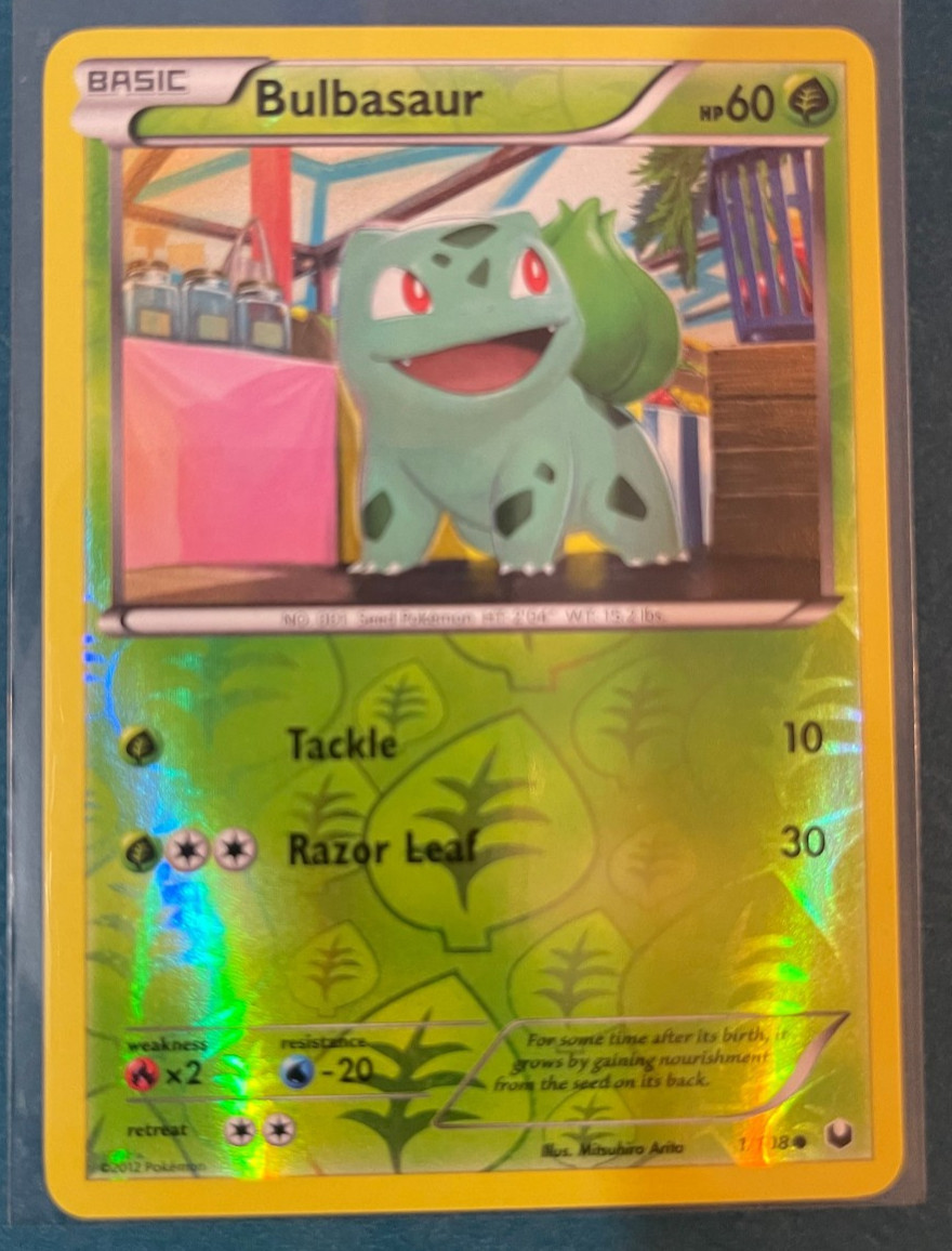 Bulbasaur Reverse Holo 1/108 Dark Explorers Pokemon Card - NM