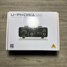 Behringer U-Phoria UM2 USB Audio Interface Audiophile 2x2 Preamp Factory Sealed