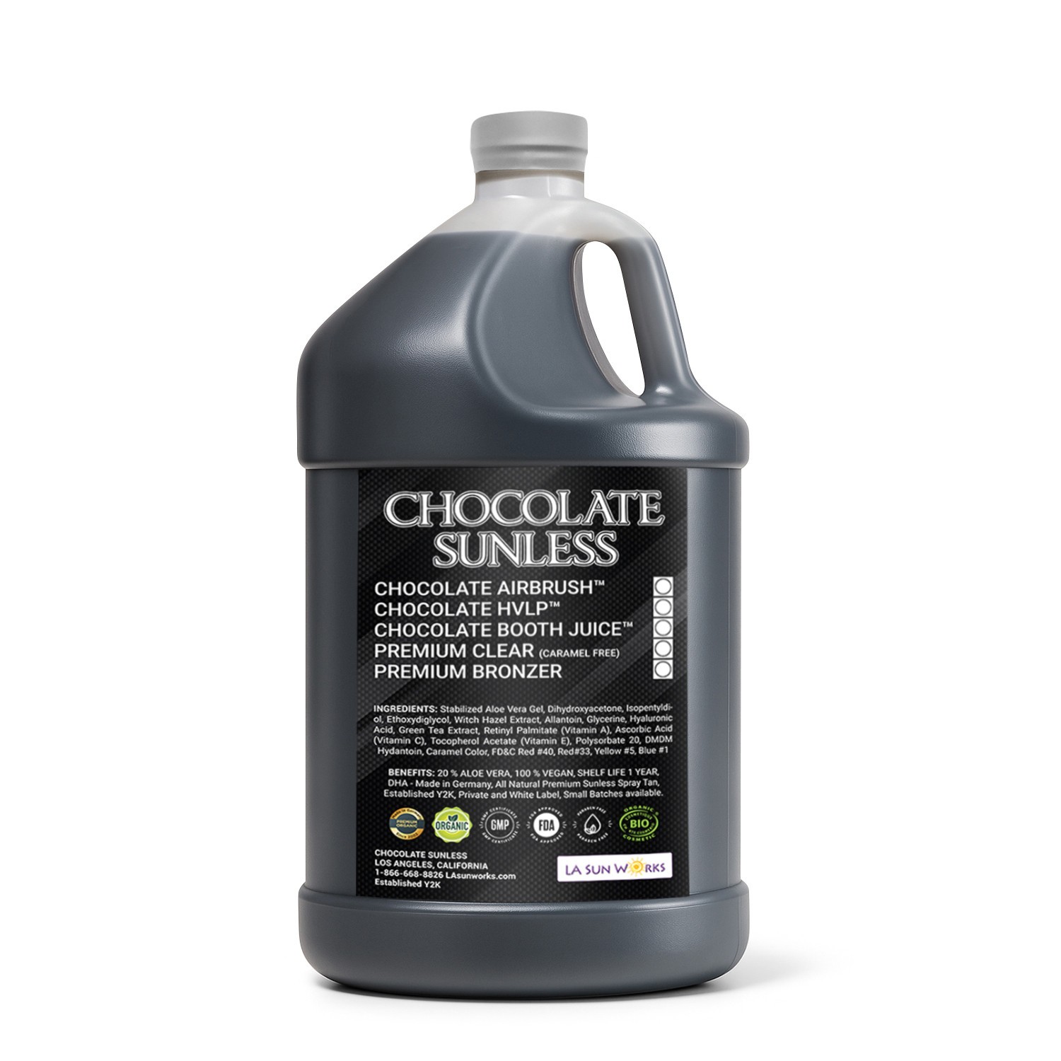 Chocolate Sunless Spray Tan  Self Tanning Mist for Face, 2 oz - LOT OF 2