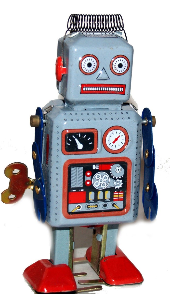 Robot De Hojalata Retro Koieam – Camina, Gira Y Suena Con Pilas D, Ideal Para Coleccionistas Adultos