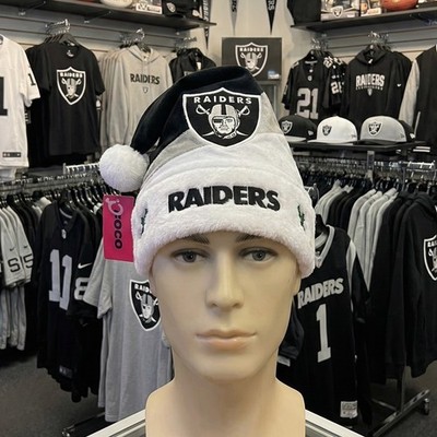 FOCO NFL Las Vegas Raiders Nikolausmütze Weihnachten Xmas schwarz silber Erwachsene One Size