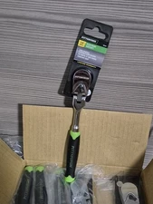 6 pcs Pittsburgh 1/4" Drive Flex Head 72 Tooth Low Profile Ratchet Comfort Grip