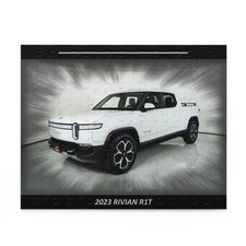 Stunning White 2023 Rivian R1T Electric Truck Temp Puzzle 120 pcs   