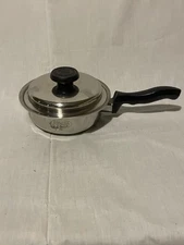 Americraft 1 QT Stainless Sauce Pan & Lid 7.5" Kitchen Craft  Healthy Gourmet ;)