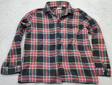J.Crew Flannel Shirt Mens Large Multi Stewart Tartan Plaid Long Sleeve Button-Up