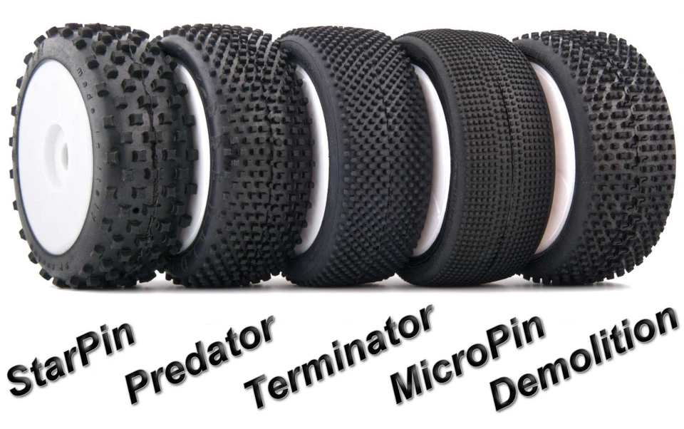 1:8 RC Buggy Räder Offroad, SP-Racing, versch. Profile, Wettbewerbsräder 1 Paar - Bild 4 von 4