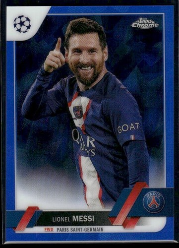 2022-23 Topps Chrome Sapphire Edition Competizioni UEFA Club #1 Lionel Messi - Foto 1 di 2