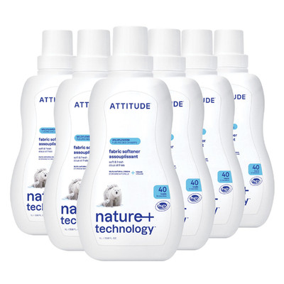 Attitude Liquid Fabric Softener Plant-Based Vegan He Compatible Naturally