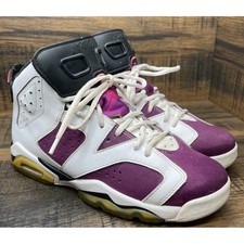 Jordan 6 Retro Grape White Youth 7Y Purple Vivid Pink Sneakers 543390-127