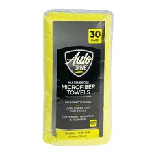 Auto Drive 30pk 14" Microfiber Towels Multipurpose Cleaning Multicolor