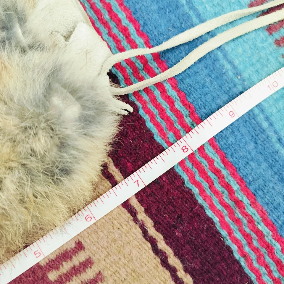 Bolsa Cinturón Piel Conejo Accesorio Renacentista Larping Disfraz Cuero Genuino Foto 2 de 4