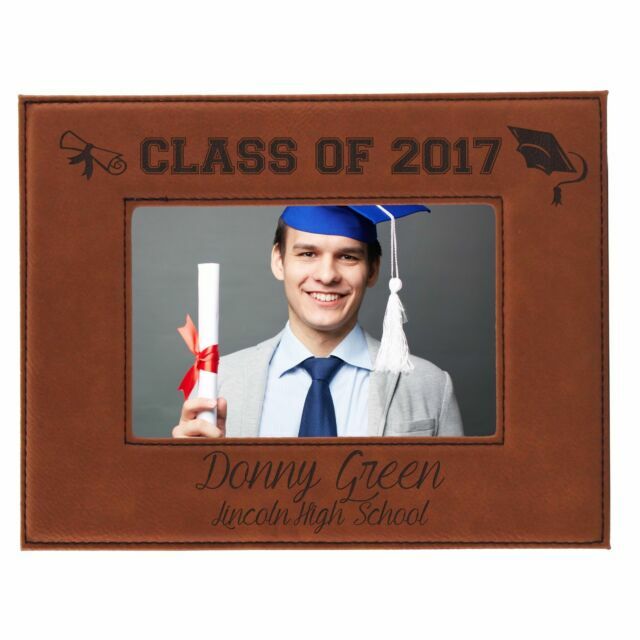 Personalized 5x7 Graduation Picture Frame High School Grad Gift for