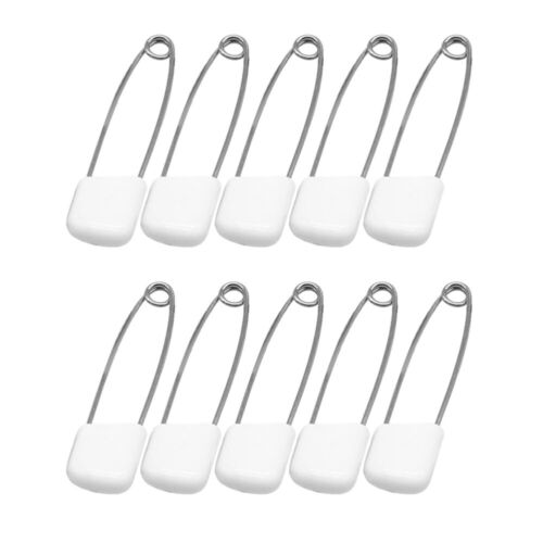 50Pcs 55mm Plastic End Baby Kid Cloth Diaper Stainless Steel Traditional Safety