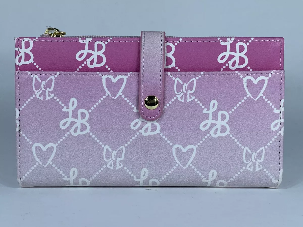 Luv Betsey By Betsey Johnson Snap Bi fold Wallet Case Pink Gradient Zip Pouch