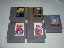 NINTENDO NES VIDEO GAME CARTRIDGE LOT MAJOR LEAGUE BASEBALL RBI BASES LOADED II 