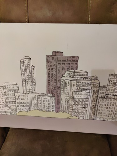 Enorme Impresión Ulyana Hammond Sobre Lienzo 'East Side' 150x50cm Paisaje Urbano - Imagen 5 de 12