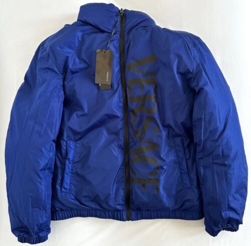 NWT 54 US XXL $2100 VERSACE Men Reversible Medusa Logo Down-Fill Puffer Jacket - Picture 6 of 10