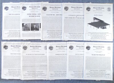2013 DESERT DIVISION DISPATCH Newsletter lot Model Train Collectors Railroading