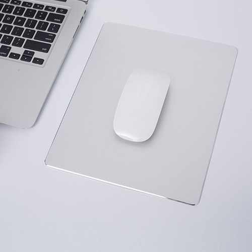 Aluminum Alloy Pad with Non-Slip Rubber Bottom Mouse Pad Anti slip Mousepad 1PC - Photo 6/11