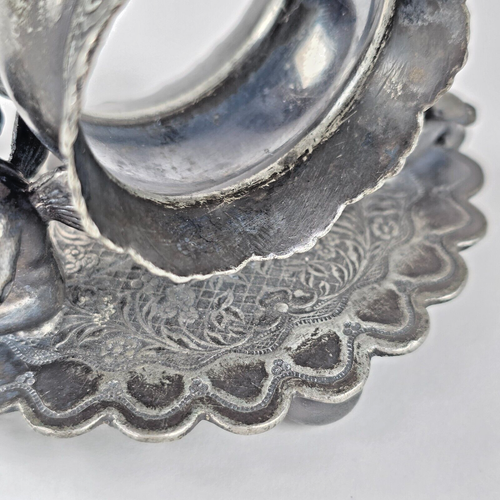 Anello tovagliolo figurativo placcato argento cherubini XIX secolo Putti Wilcox #01536 BELLO vintage - Foto 12 di 16
