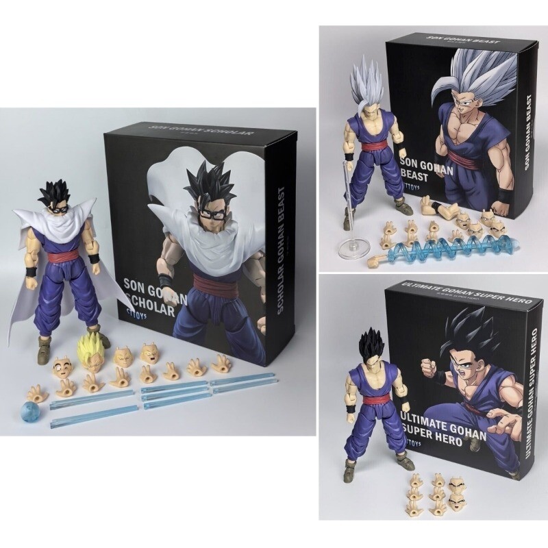 Nueva figura de acción CTtoys Dragon Ball Scholar Son Gohan Beast 6 pulgadas con caja versión CT