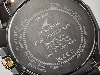 20th anniverary model】Casio OCEANUS OCW-S6000BV-1AJF | eBay