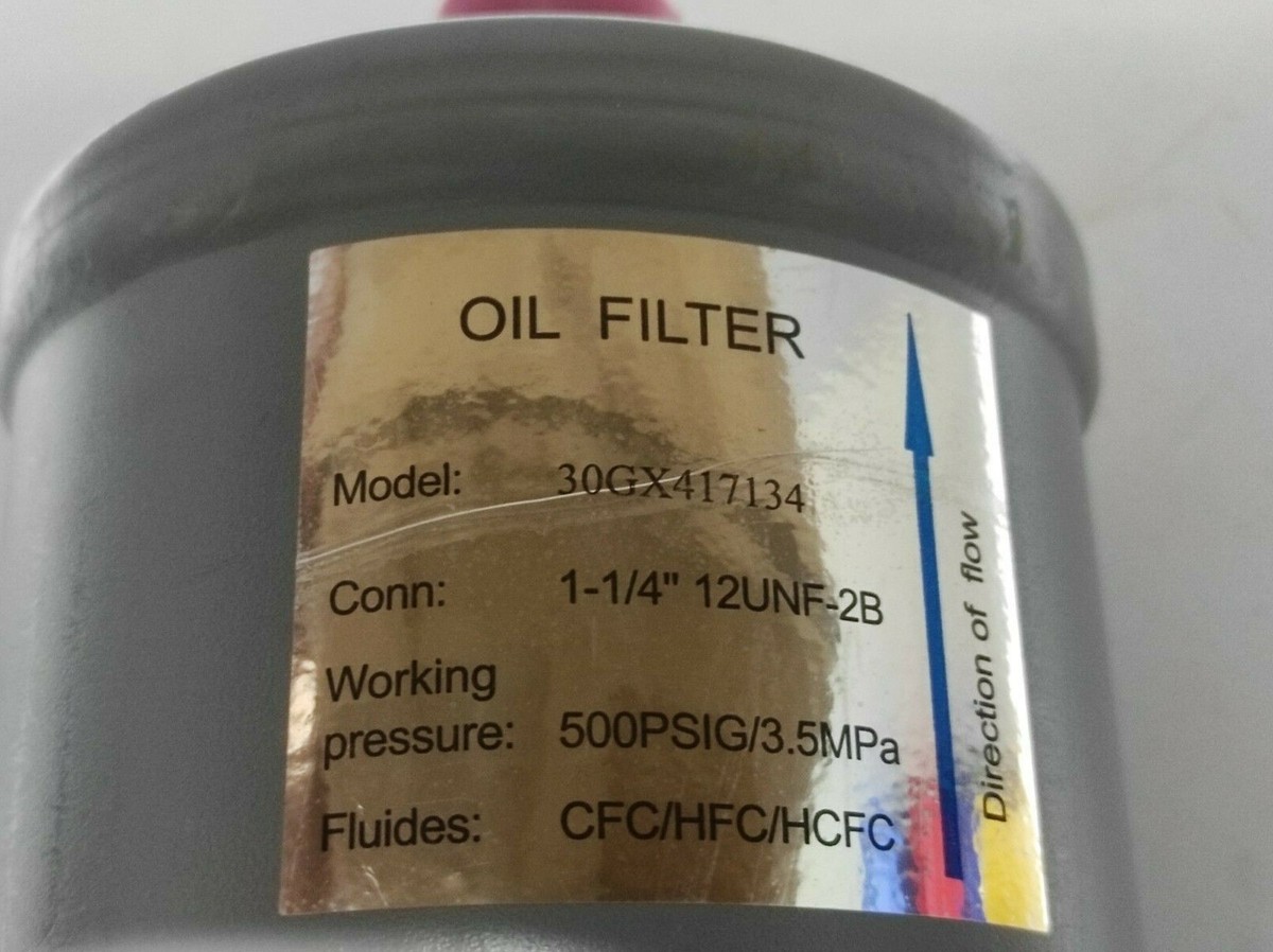 Carrier 30GX417134 External Oil Filter Conn: 1-1/4” 12UNF-2B | eBay
