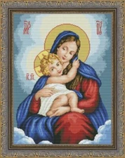 Cross stitch kit Holy Virgin Mary 24x32cm Aida 18ct embroidery needlepoint kit
