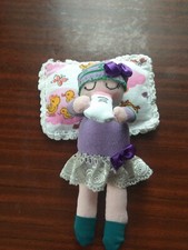 Handmade Rag Doll Handmade Doll Fabric Baby with pacifier Doll 10,2 inch Baby