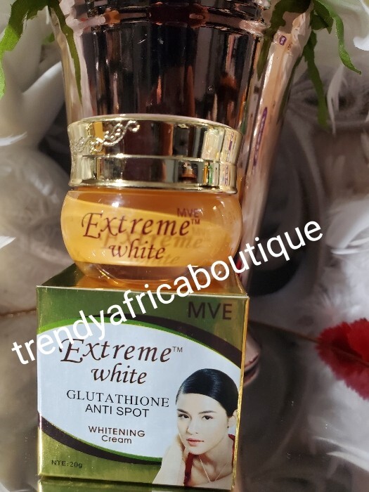 X 2 Jar- Extreme White Glutathion Anti-spots, Face Cream. 20g X 2