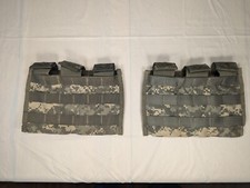 Lot Of 2 - Us Military Molle Triple Mag Pouch Acu Digital 8465-01-525-0598 Lot Of 2 - Us Military Molle Triple Mag Pouch Acu Digital 8465-01-525-0598